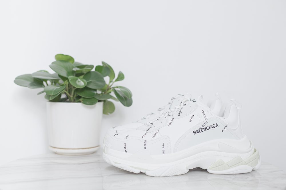 Balenciaga Triple S Sneaker 'Allover Logo - White'